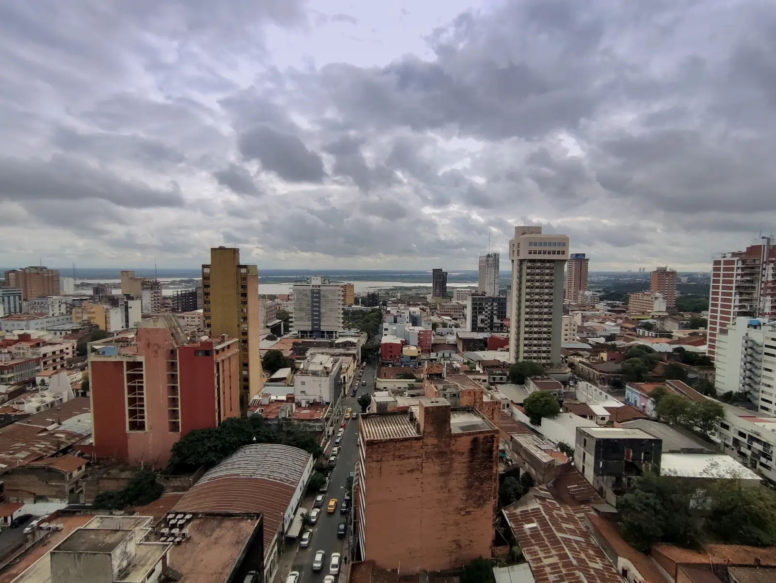 Downtown Asunción seen from above, the everyday presence that tax residency actually turns on