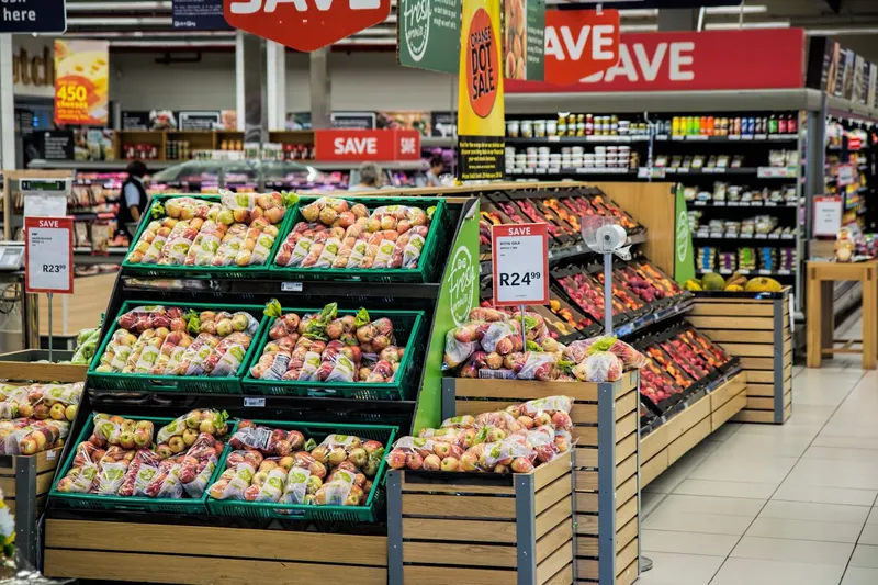 Grocery prices at a supermarket reflecting Paraguay's cost of living