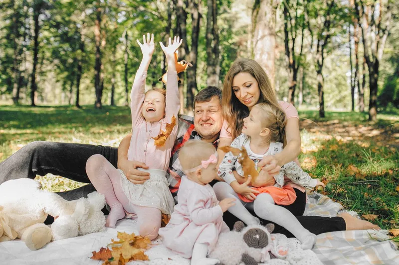 A family that is moving to Paraguay with family together