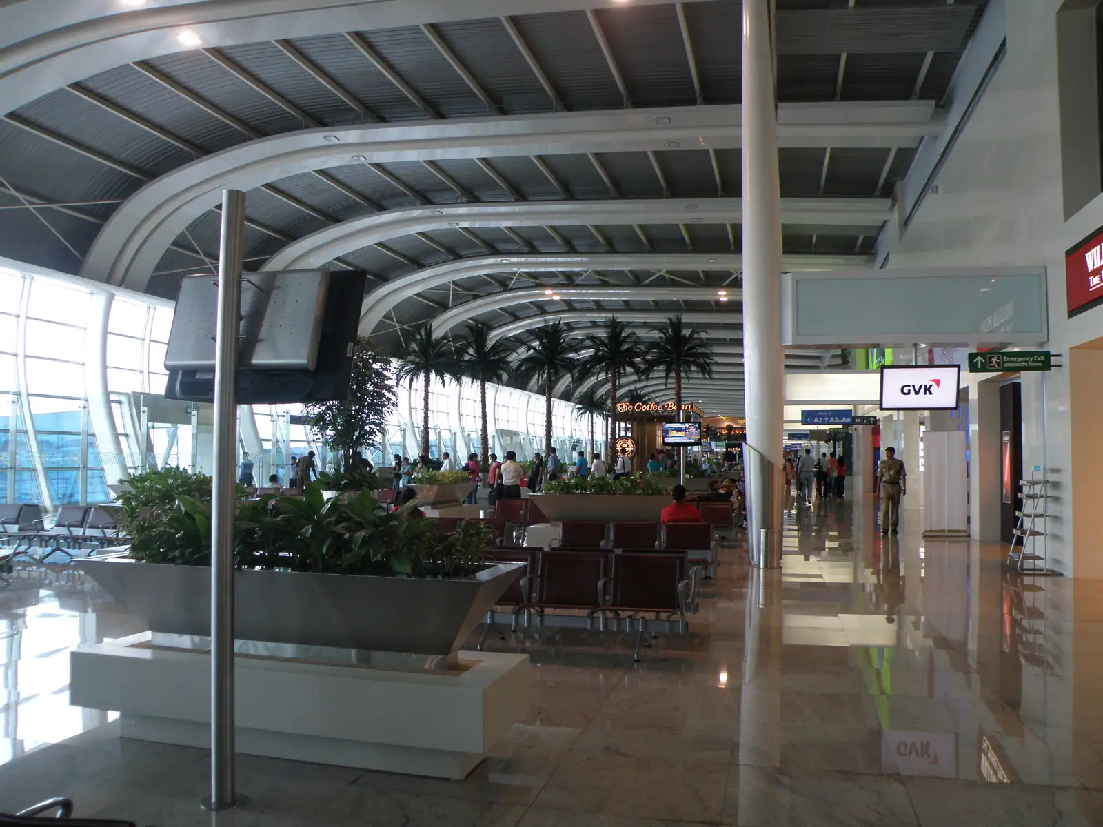 Departure terminal at Mumbai airport, the starting point for Indians moving to Paraguay