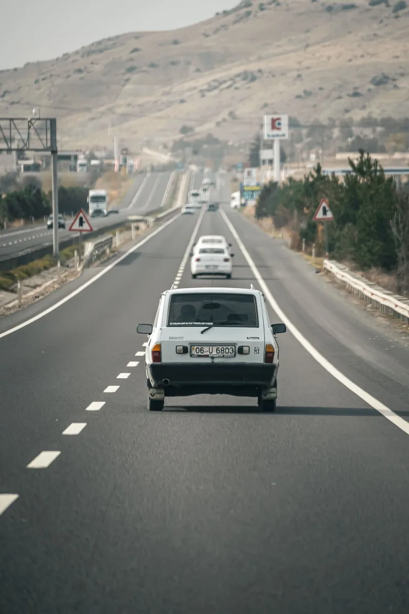 A car on a road illustrating driving in Paraguay