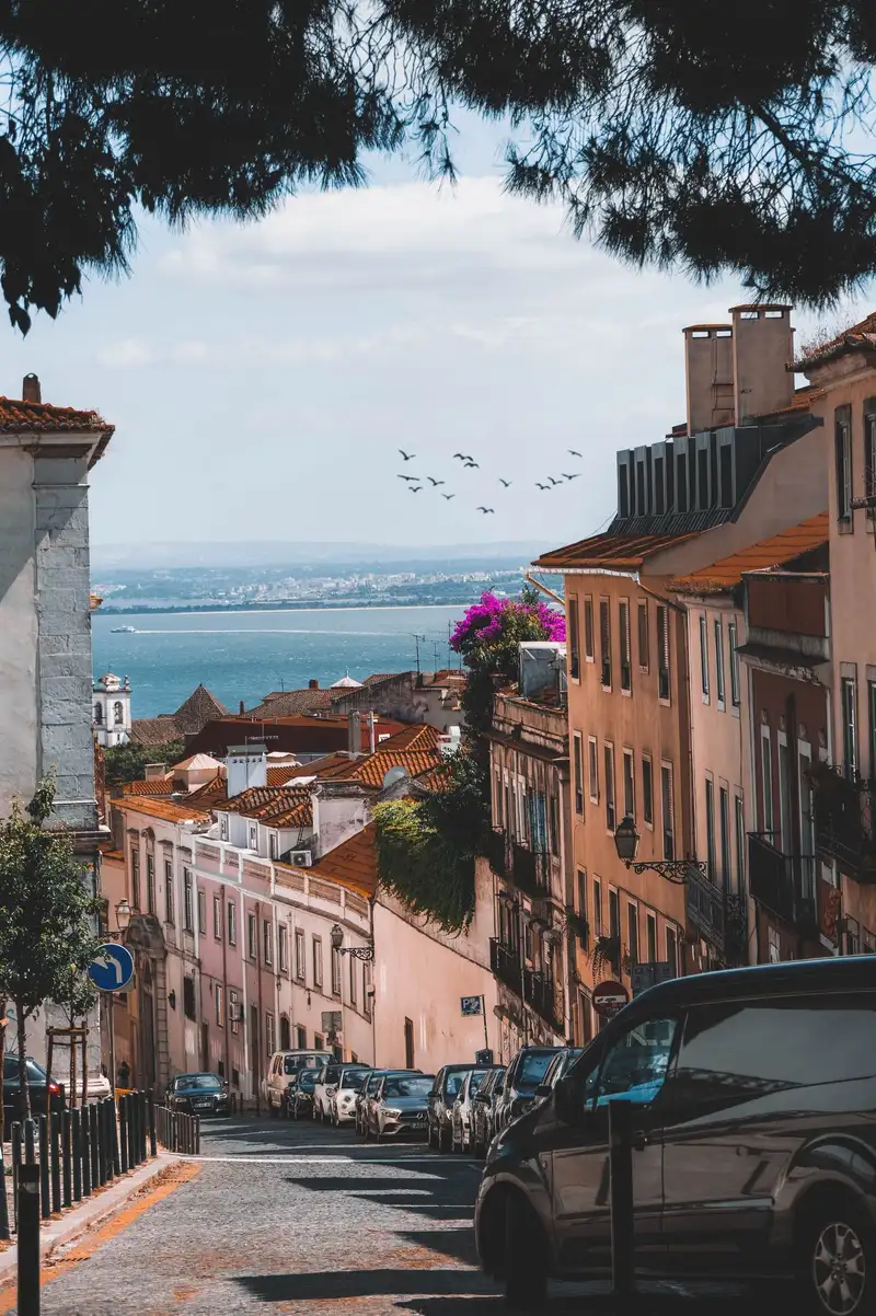 A Lisbon streetscape in Portugal, weighed against life in Paraguay