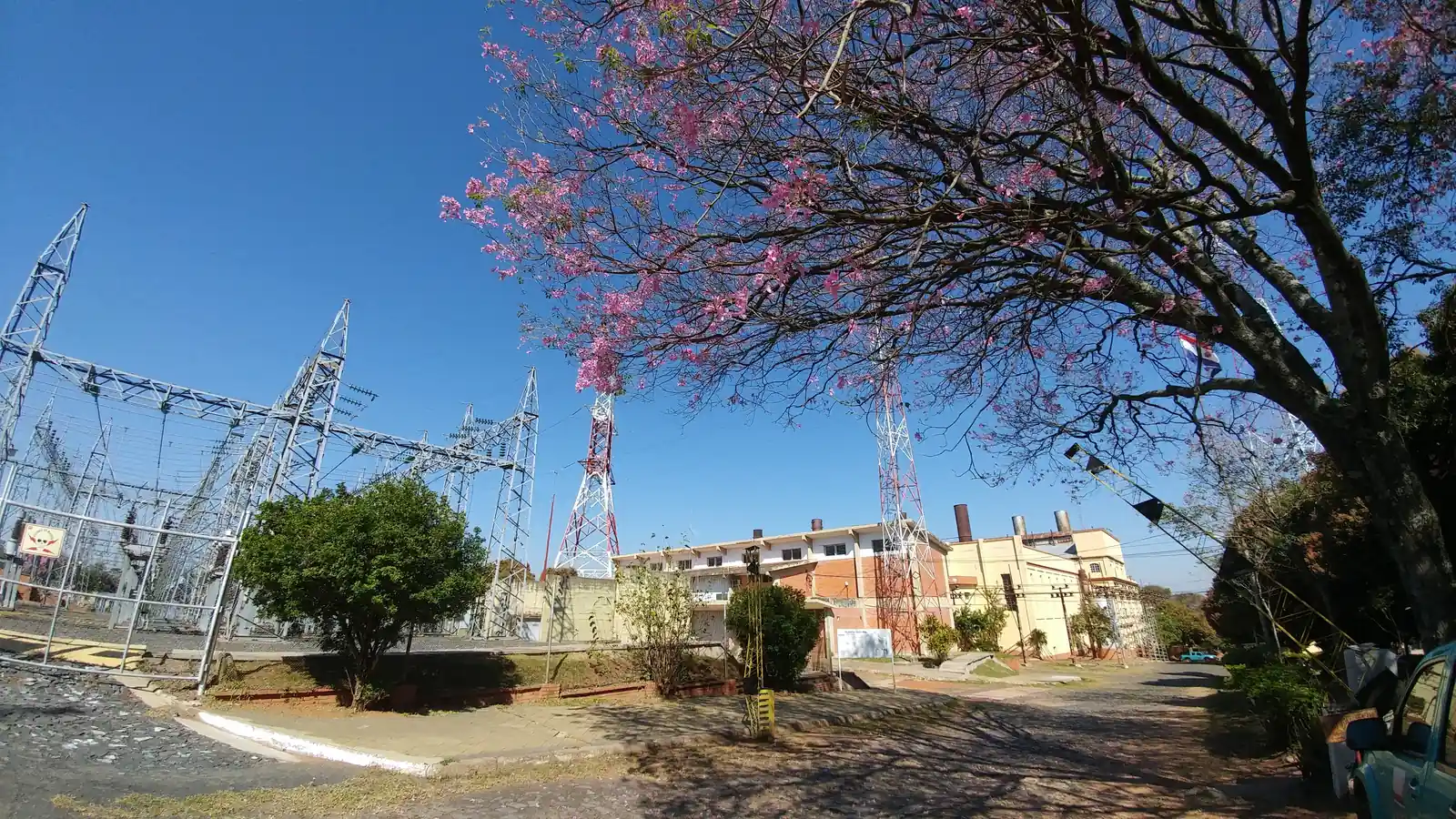 An ANDE substation in Asunción; the state electricity utility's bill is one of four documents Paraguay accepts as proof of address