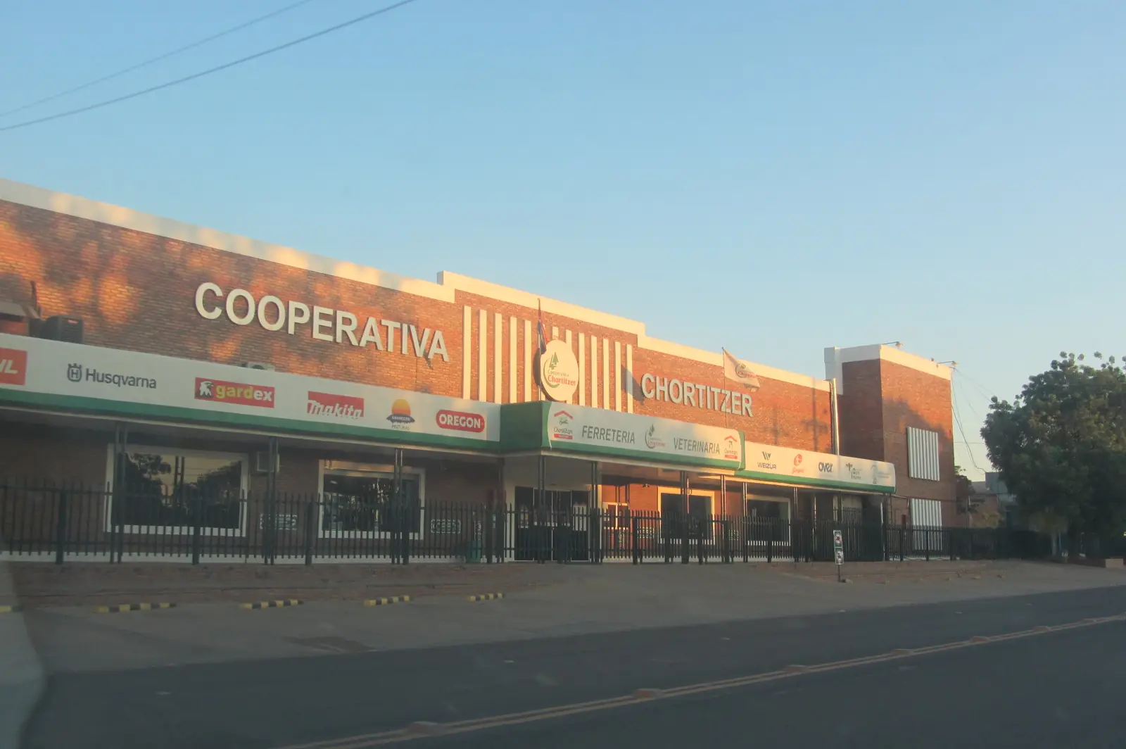 Headquarters of the Cooperativa Chortitzer in Loma Plata, one of the farmer cooperatives that are major employers for jobs in Paraguay outside the capital