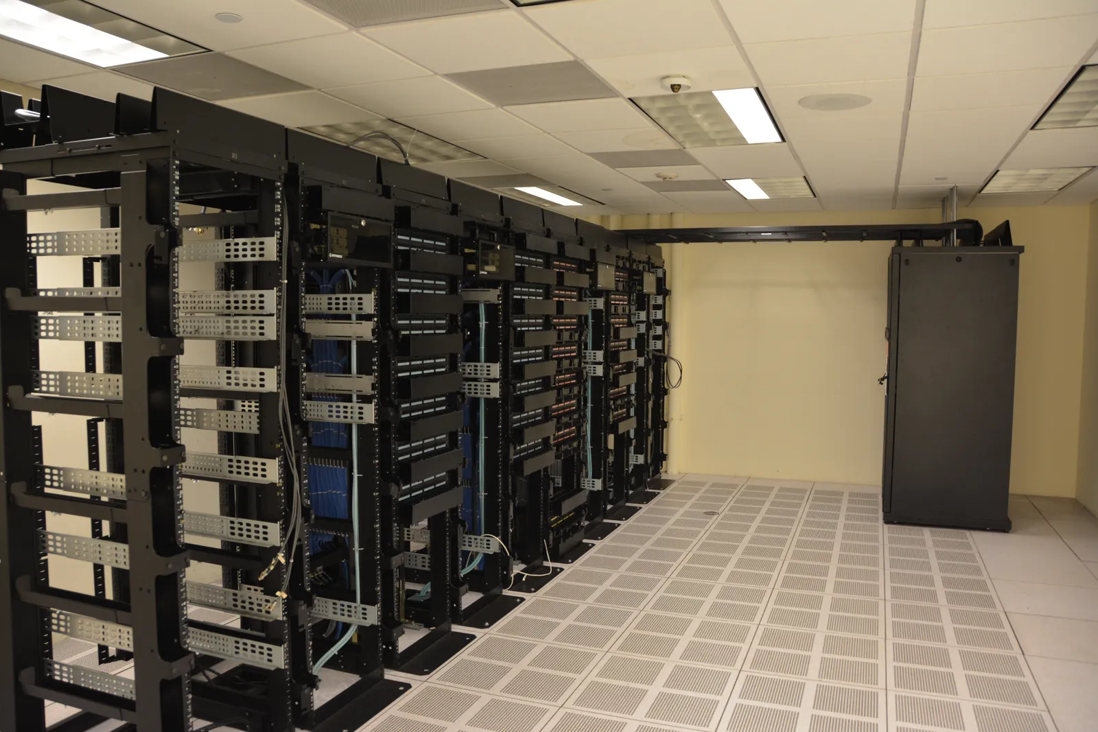 A data center hall representing Paraguay's AI computing investment